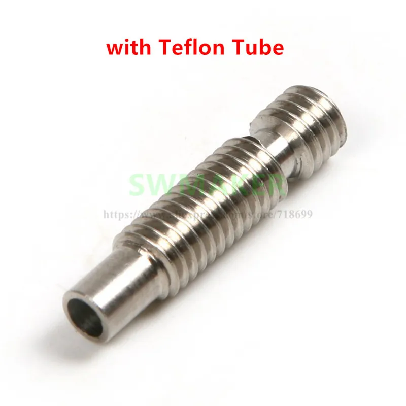 

SWMAKER 1.75mm PTFE linear thermal barriel for V5 Hot EndThroat with Teflon Tube M6 thread 3D Printer