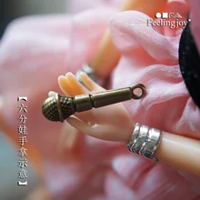 1:6 1:12 милые мини кукольный домик Миниатюрный микрофон