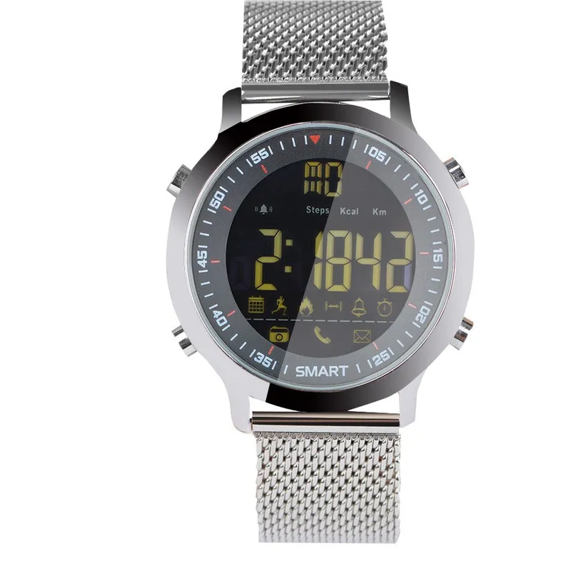 

Bluetooth Smart Watch Men Remote Camera Pedometer Professional Waterproof Sport Monitor Wristwatch Smartwatch Alarm Clock
