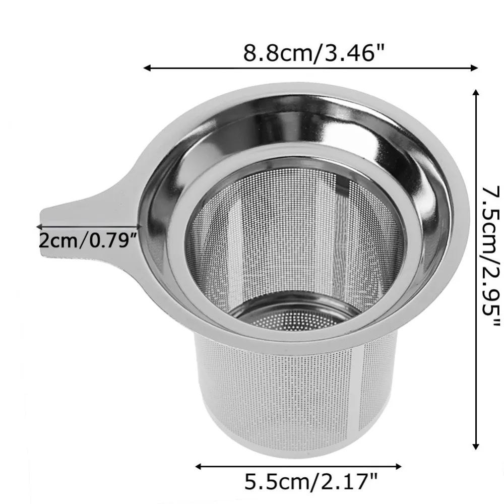 Популярный многоразовый сетчатый фильтр для заварки чая из нержавеющей стали