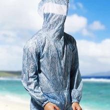 Мужские Пляжные рубашки с капюшоном для серфинга, нейлоновые спортивные ультратонкие водонепроницаемые ветрозащитные Футболки с длинным рукавом, одежда для защиты от солнца