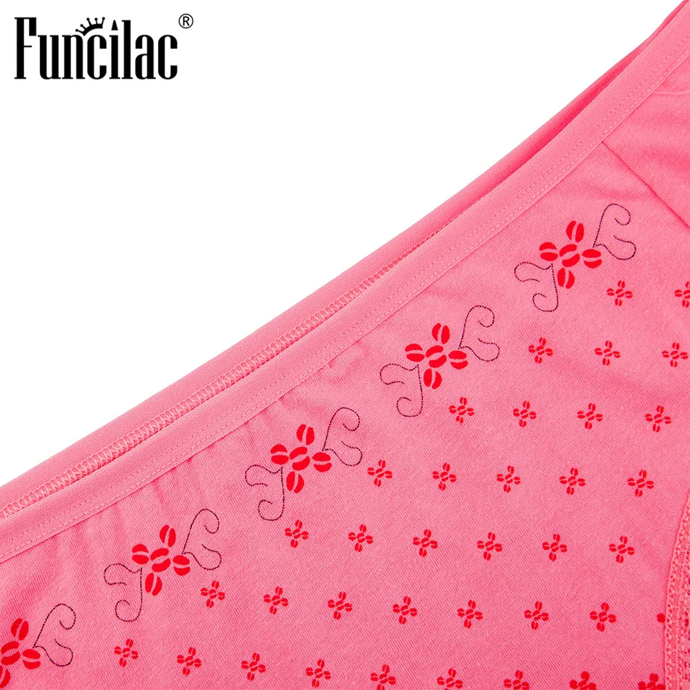 FUNCILAC женское нижнее белье хлопковые бесшовные трусики короткие женские