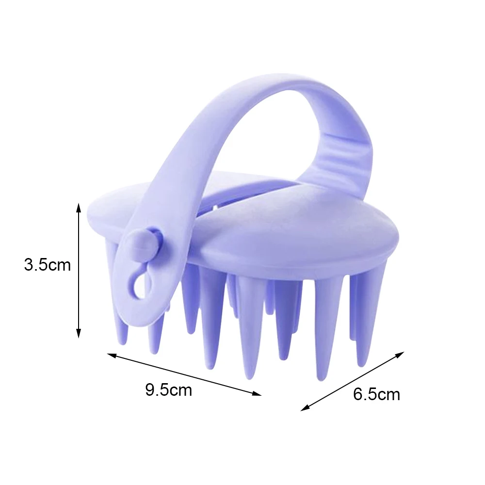 Силиконовая насадка для мытья волос, Круглый массажный гребень для головы, для мытье шампунем, расческа для отшелушивания волос, инструмент для чистки парикмахерских волос