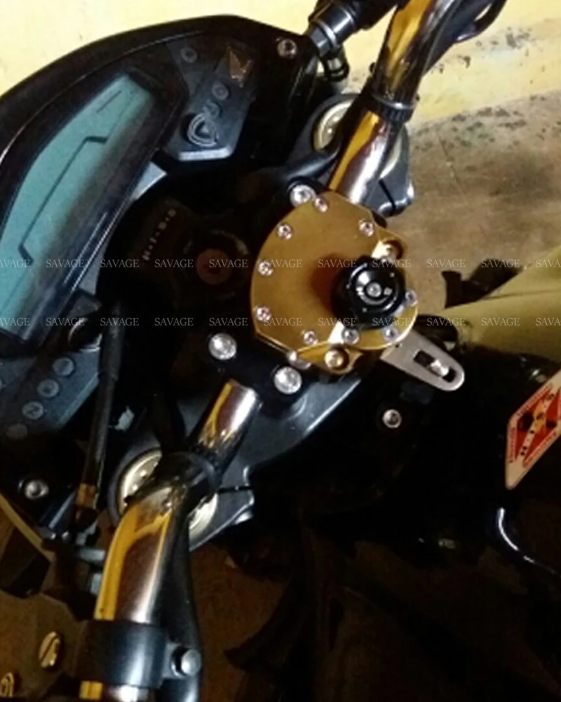 Обратный безопасности Регулируемая рулевая демпфер стабилизатор для HONDA CB600F HORNET 2007-2013 мотоциклетные Запчасти с кронштейн