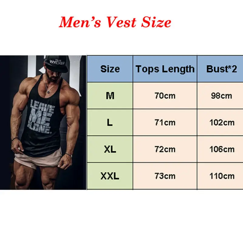 2019 Brand New Style M-2XL Fitness Men's Muscle Sleeveless Tank Top Tee Shirt Bodybuilding Sport Tank Tops
