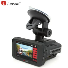 Junsun 3 in 1 Car DVR Anti Radar Detector X/K/Ka/La/CT Ambarella A7LA50 GPS Full HD Video Car Recorder Dash cam
