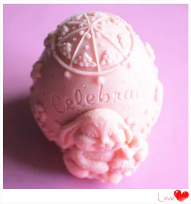 DIY Osterhase h/ält Ei Kuchen Schokolade Backform Silikon-Kuchenform