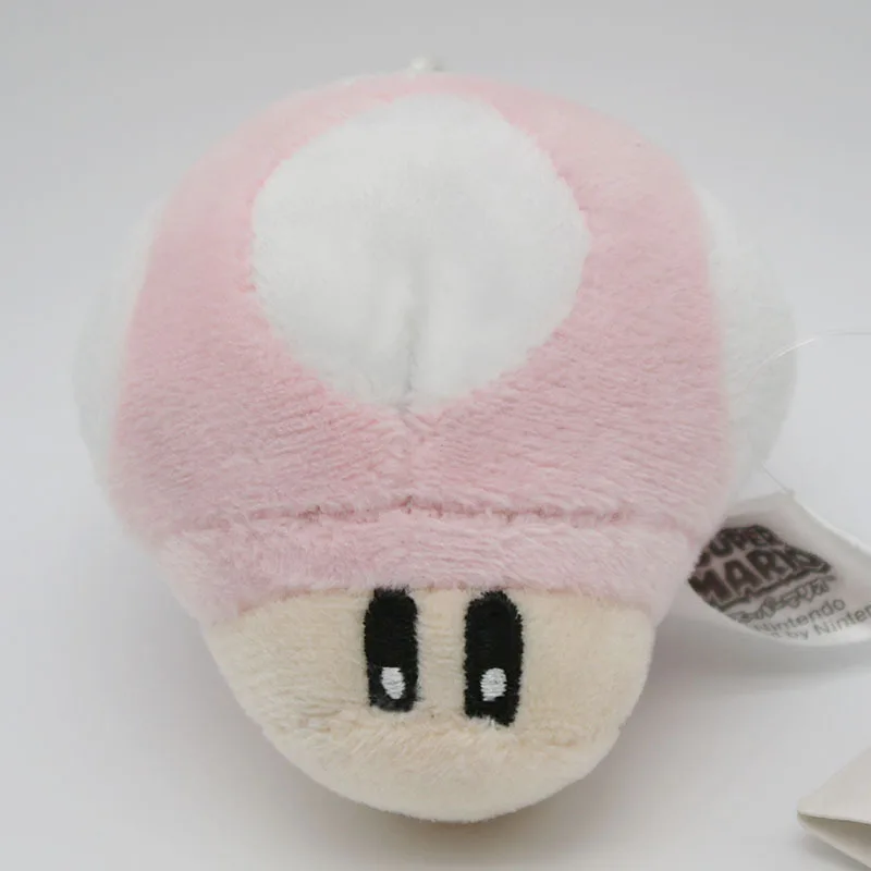 Super Mario Mushroom Plush Toys Small Game Toad Mushroom Key Bag Pendants Dolls 6cm 10pcslot  (4)