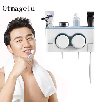 

Home Bathroom Accessories Set Toothbrush Washing Cup Set Bathroom Wall Hanging Storage Rack Kit Toothpaste Holder Combination