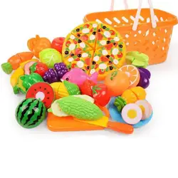 Детские игрушки для игры в дом, режущие фрукты, пластиковые овощи, кухонные игрушки, детские классические детские игрушки, ролевые