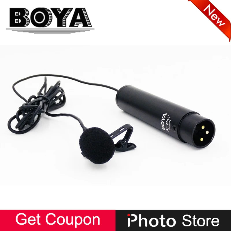 Всенаправленный cardiod Clip-On Lavalier конденсаторный микрофон для Sony видеокамеры panasonic