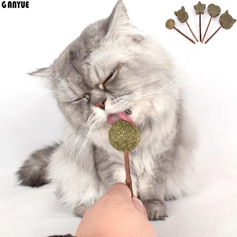 

Ganyue Cat Catnip Lollipop Toy Cat molar tooth stick Matatabi Actinidia Fruit Silvervine Cats Kitten Catnip Snack Cleaning Teeth