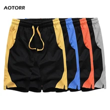 Мужские Лоскутные Шорты повседневные мужские s фитнес однотонные мужские шорты Летняя мужская спортивная одежда быстросохнущие короткие спортивные штаны EU Размер