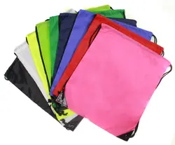 Портативный спортивная сумка 210D Nyln Drawstring сумки одноцветное цвет открытый рюкзак тренажерный зал туфли на шнурках одежда рюкзаки