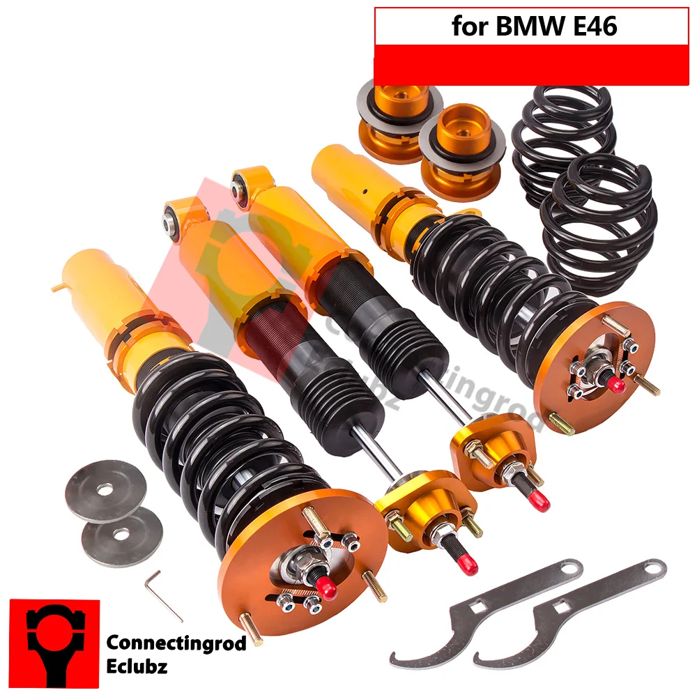 For BMW 3 Serie E46 Coilover 98 05 Adjustable Suspension Strut