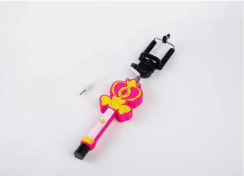

Japan Anime Sailor Moon Action figure Extendable Handheld Mobile phone Portrait Crown Selfie Stick Monopod with Audio Ver.2 New