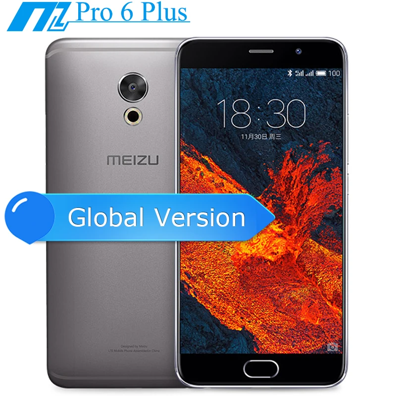 

Original Meizu Pro 6 Plus Pro 6Plus 5.7 inch Octa Core Exynos 8890 4GB 64GB 12MP camera mTouch 3400mAh mobile phone