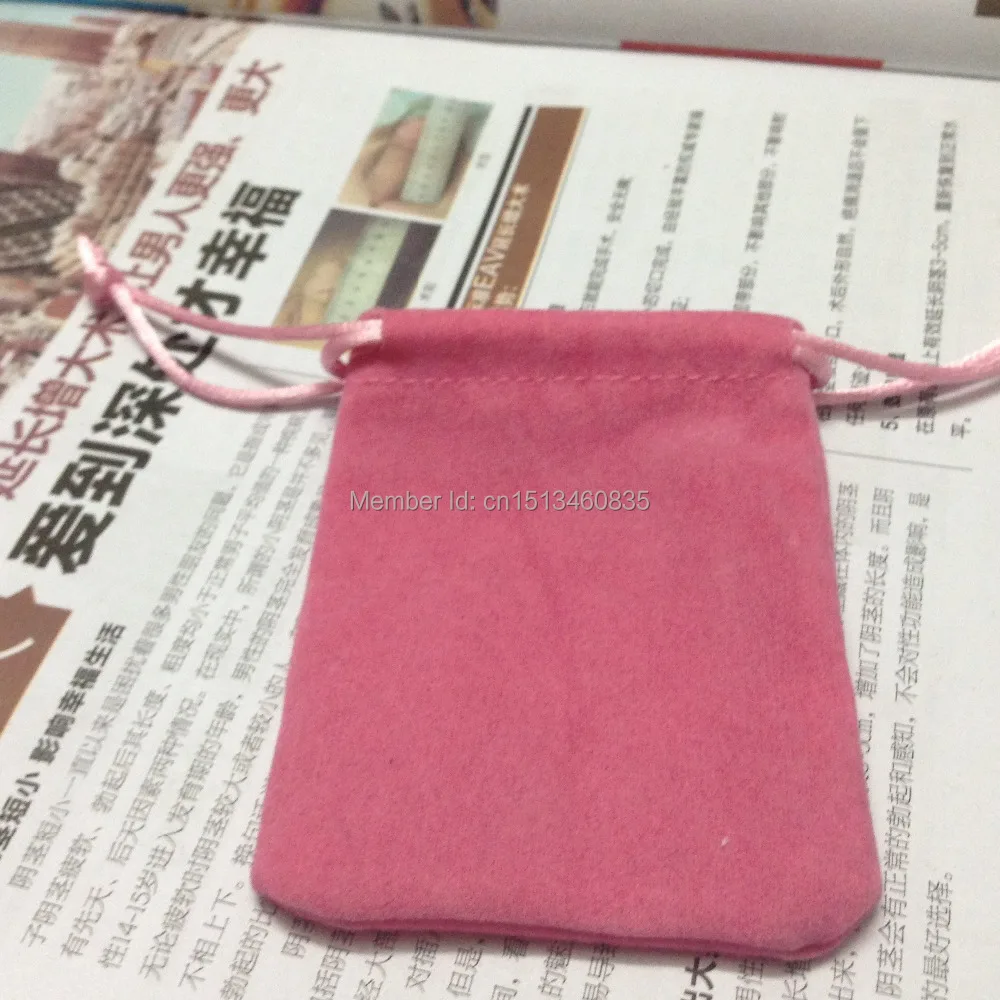 

SPECIAL SALE(50pcs/lot)7*9cm pink velvet jewelry bag for gift accessories cosmetic necklace ering bags\pouch free shipping