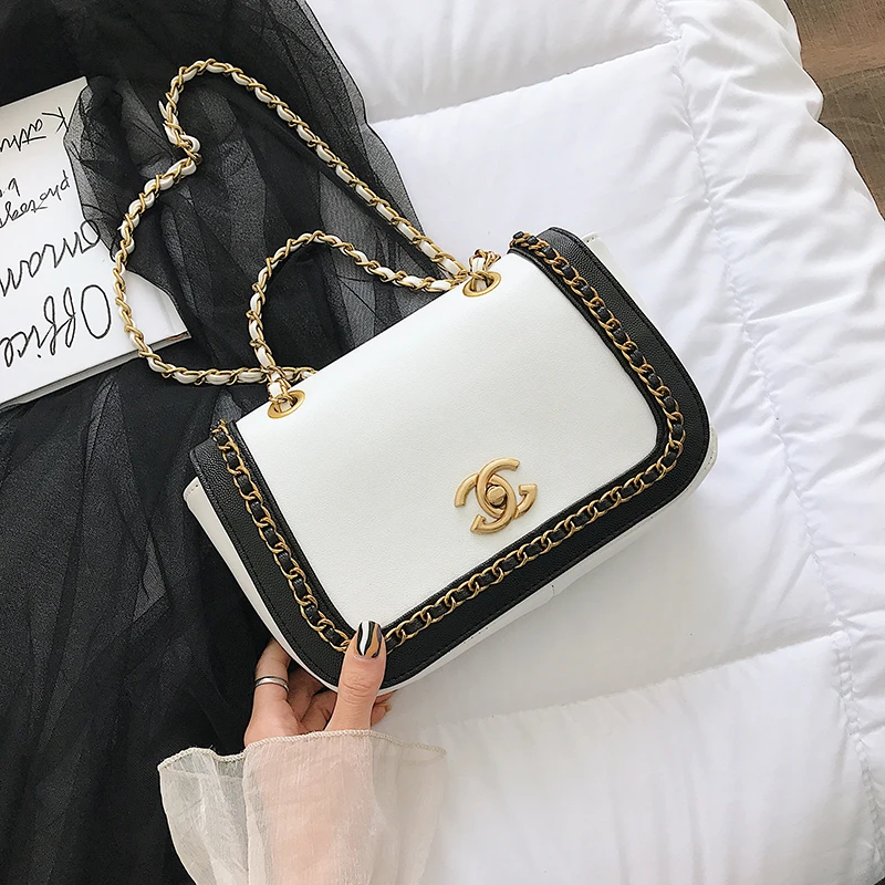 

Chain Bag Female 2019 New Korean Version of The Texture of A Small Package Fashion Air Single Shoulder Oblique Satchel Paris gg