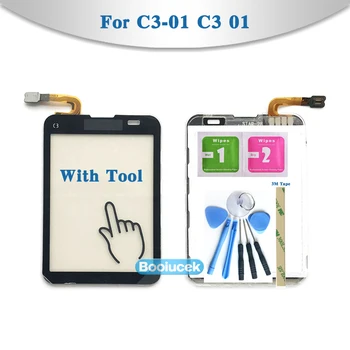 

AAA Quality 3.0" For Nokia C3-01 C3 01 Touch Screen Digitizer Sensor Outer Glass Lens Panel Black