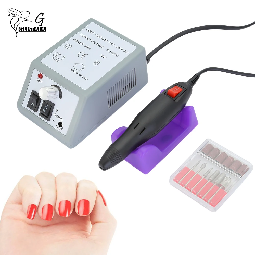 

Pro Electric Nail Manicure Apparatus Nail Drill Pen Nail Milling Machine for Manicure Pedicure Files Gel Polish with Nail Drill