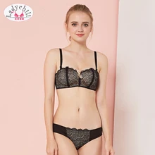 Ladychili Для женщин интимные бюстгальтера Одежда высшего качества 1/2 Кубка Роскошные пикантные кружевной бюстгальтер и краткий набор комфорт без косточек бюстгальтер тонкие чашки N259
