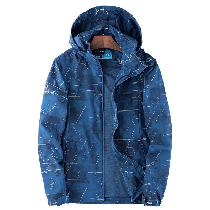 

Lover Windbreaker Outdoor Sport Hiking Jacket Men Women Hooded Insulated Shell Mesh Lined Coat Camping Fishing Climbing Jackets
