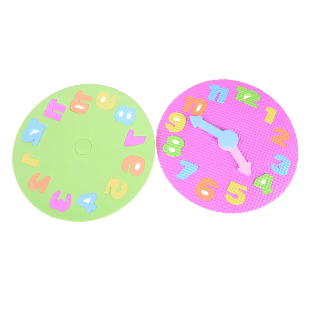 Eva Clock Learning Education Toys Dia 19cm Fun Math Game For Children Baby Toy