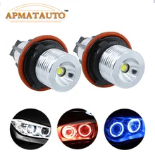 2 шт. ошибок LED Ангельские глазки габаритные огни лампы для BMW E39 E53 E60 E61 E63 E64 E65 E66 E87 525i 530i XI 545i M5
