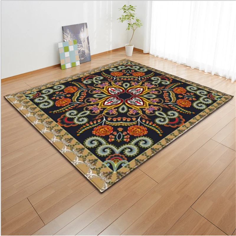AOVOLL коврики и ковры для дома Гостиная классический этнический стиль ковры для спальни ковры для детской комнаты серый Современный домашний декор