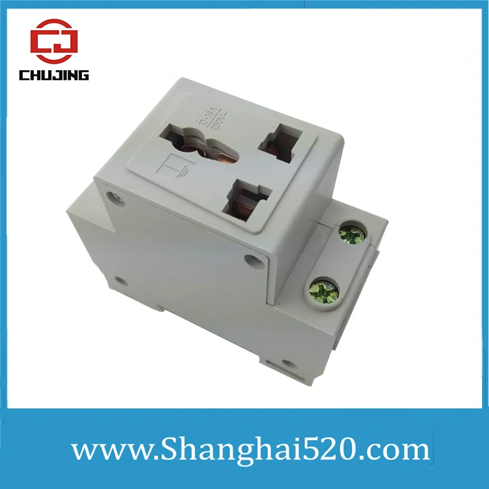 

30pcs 3pins multi-functions Modular socket,din rail socket AC30 250V AC, 10A-16A australian socket