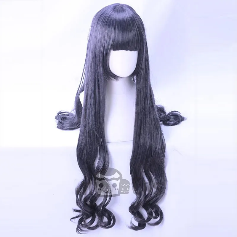 

Tomoyo Daidouji Cosplay Wig New Japanese Anime Card Captor Sakura CLEAR CARD Curly Hair Wig Dark Mixed Color