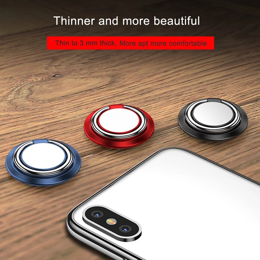 

Metal Mobile Phone Socket Holder Universal 360 Degree Rotation Ring Phone Stand Holder For iphone Magnetic Car Bracket Stand