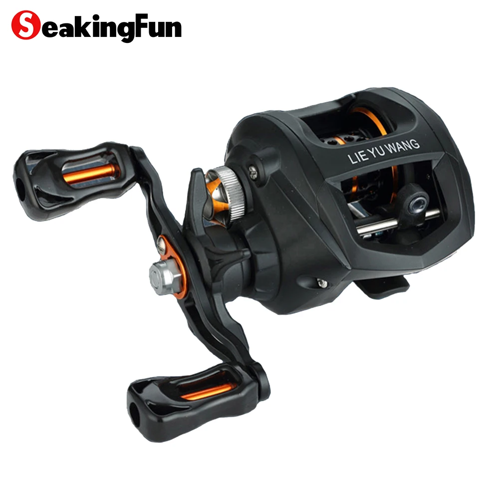 

SeaKingFun Right or Left Baitcasting Reel 11BBs 6.3:1 Bait Casting Fishing Reel Magnetic and Centrifugal Dual Brake Fishing Reel