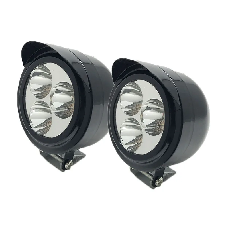 2Pcs Motorcycle Headlight LED 6000K Bright Motor Spotlights Headlamp