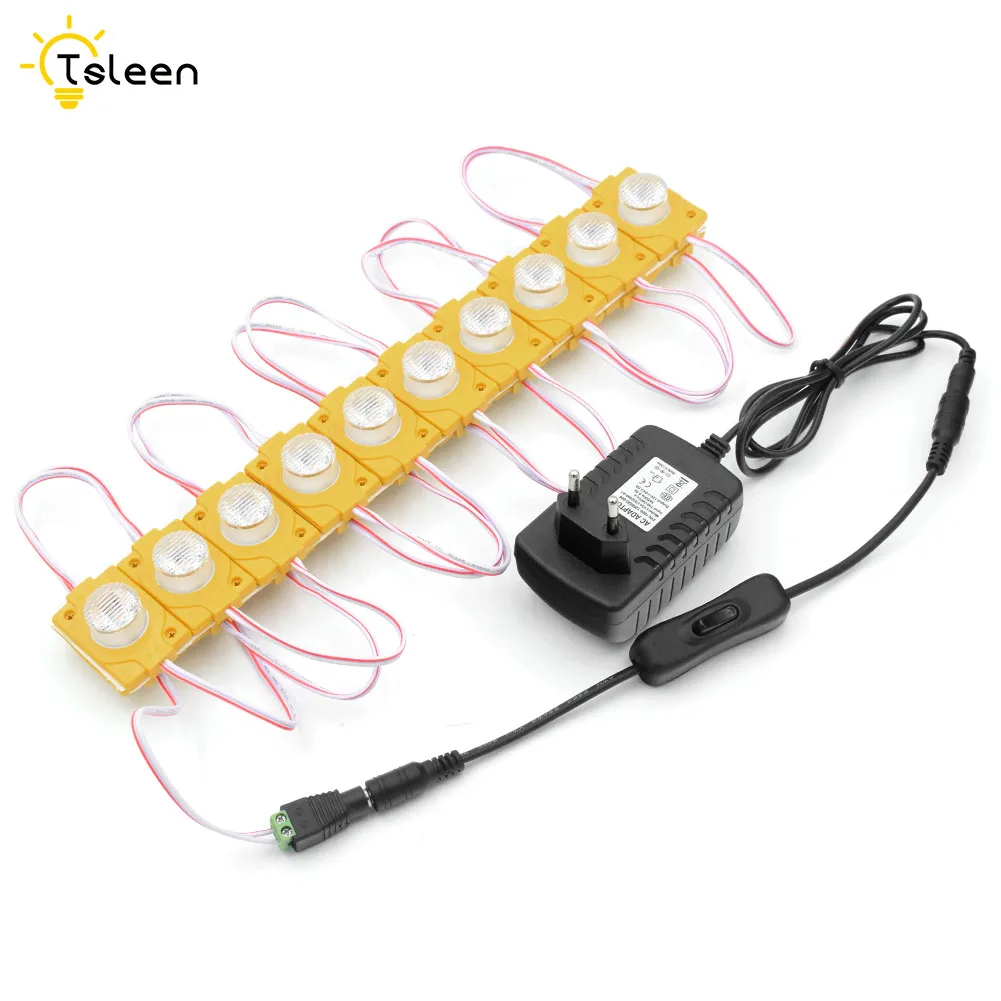 

COB LED Modules Super Bright 30w Led Module Light Advertising Backlights Fairy Lamp + Adapter US/EU/UK/AU Plug + Press Switch