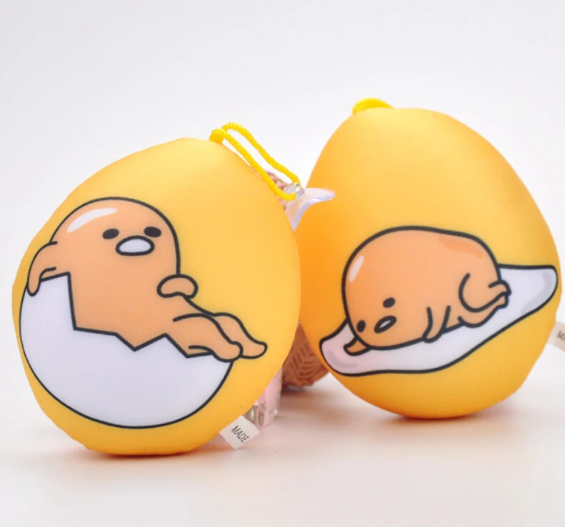 Cute Japan Lazy EGG 10CM Nanoparticles Stuffed TOY Keychain TOY Sucker Pendant DOLL Wedding
