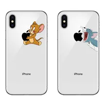Забавный мультяшный Том и Джерри Матовый твердый пластиковый Модный чехол для телефона для iphone 11 Pro MAX 5S SE 6 6splus 7 8 Plus X10 XR XS MAX