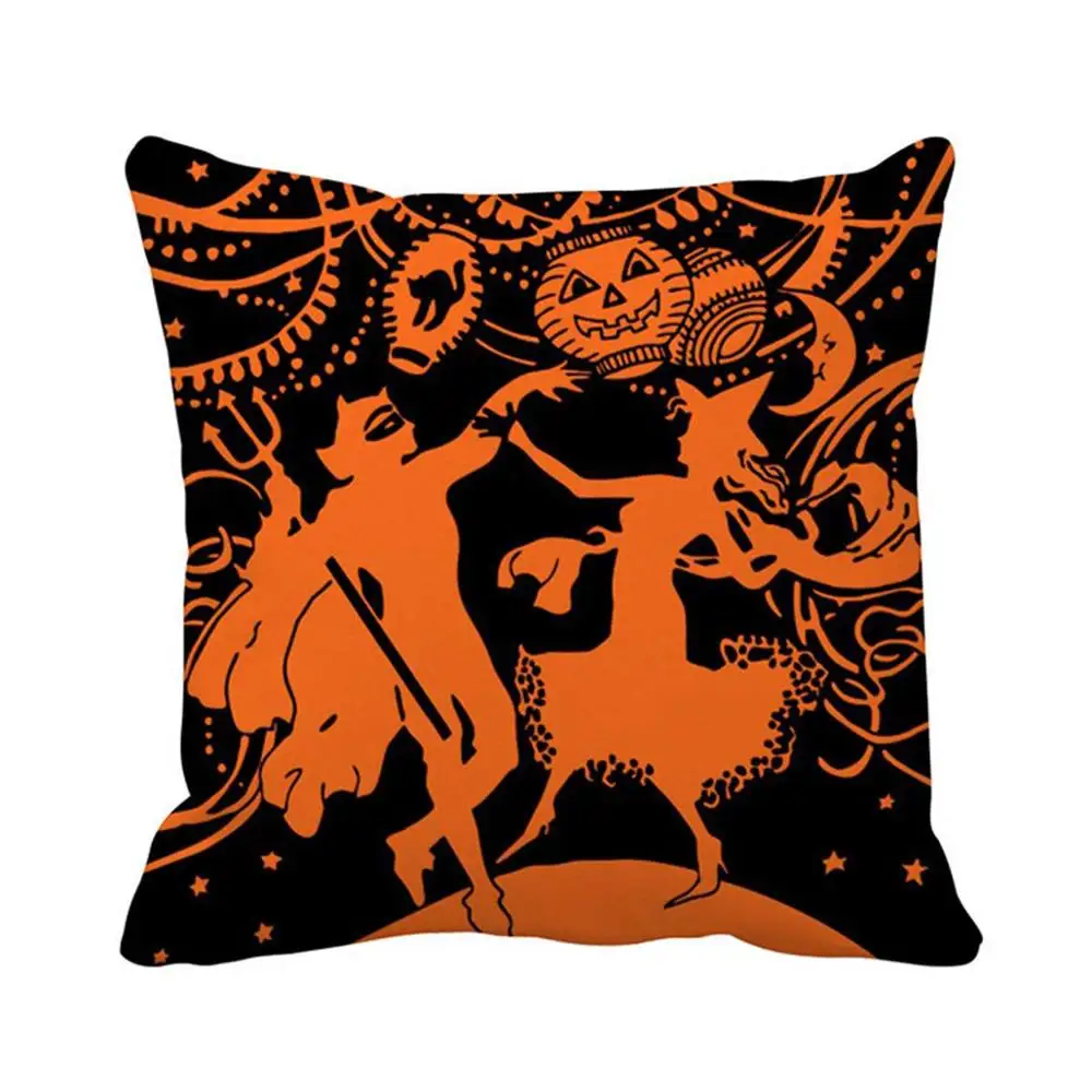 LAPHIL Halloween Party Scary Pumpkin Witch Pillowcase Happy Halloween Decorations for Home 2019 Merry Christmas Party Supplies
