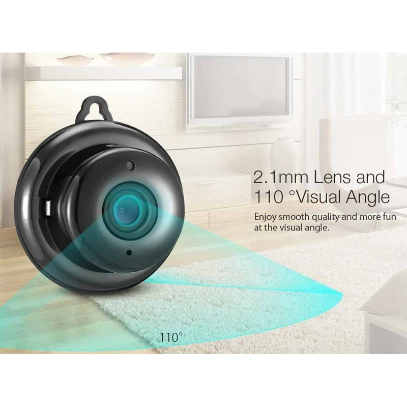Ip-камера рыбий глаз инфракрасная камера 1080P беспроводная домашняя сетевая камера Us Plug