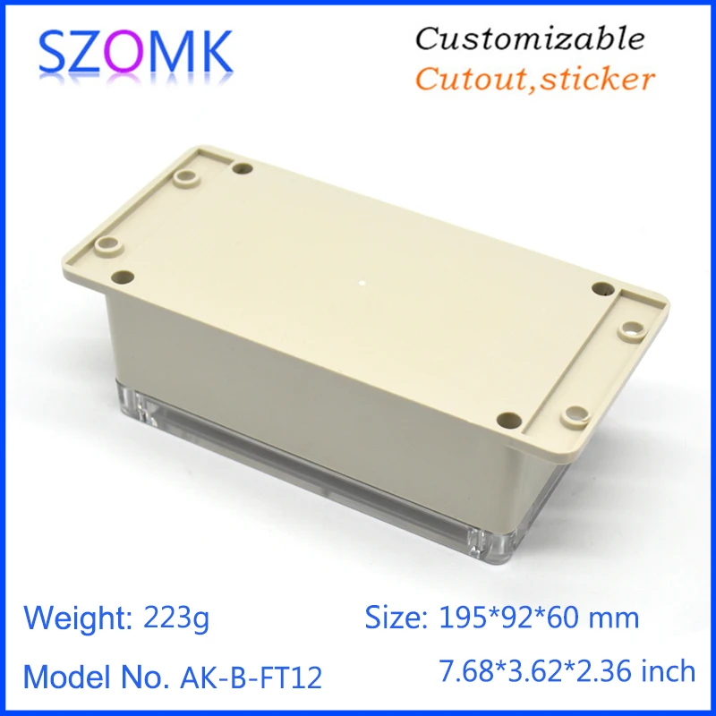 szomk IP65 instrument enclosure waterproof plastic housing box (8)