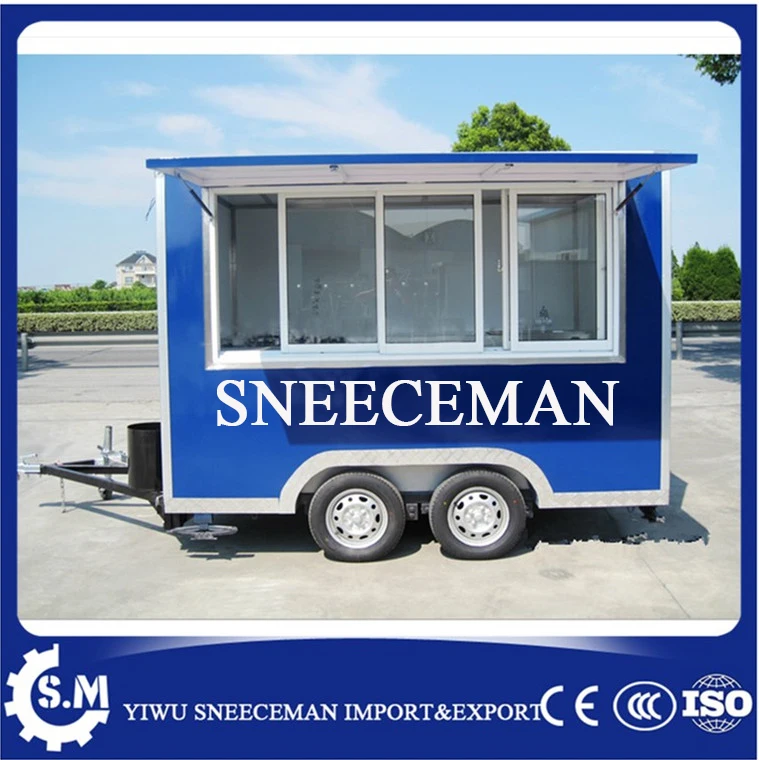 mobile food cart trucks snack food cart hot dog Hamburger ice cream traction cart By fast