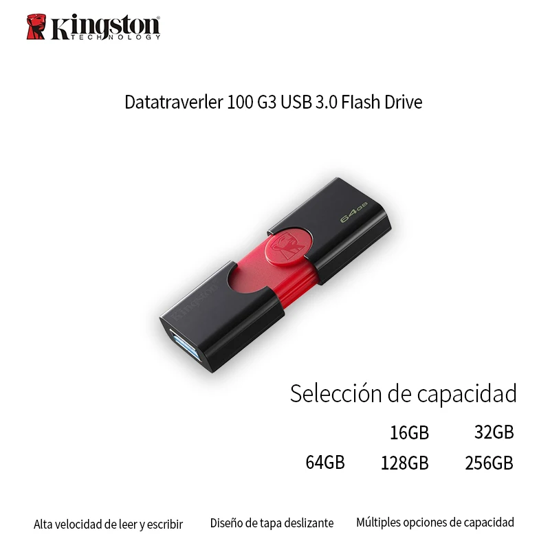 Kingston Флешка USB 3 0 16 ГБ 32 64 Гб 128 до 100 МБ/с./с флеш накопитель память DT106|USB