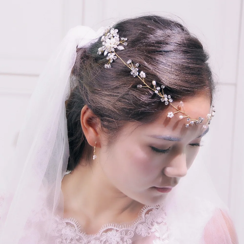 Gorgeous Crystal Bridal Headband Hair Vine Headpieces 2018 New