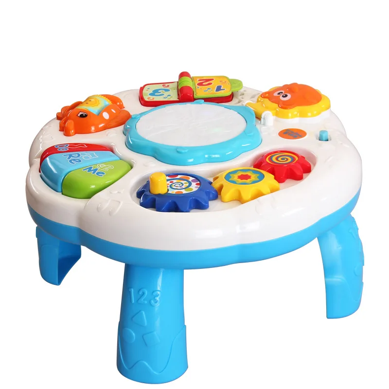 

Infant educational toys Multi-function game table Baby's enlightenment education toy Fun music game console Tambourine and piano
