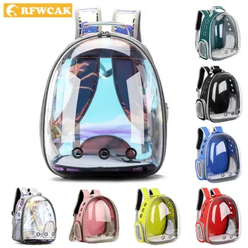 

RFWCAK Pet Cat Backpack Pet Dog Carrier Bag Bubble Large Space Pet Carrier Backpack For Cat And Small Dog Outdoor Travel Handbag