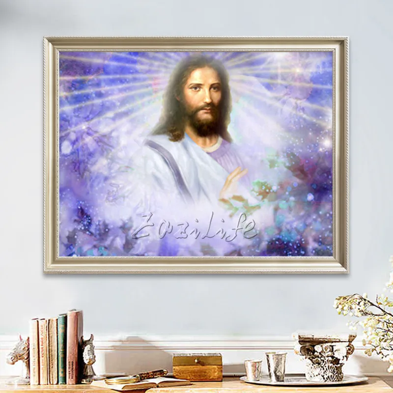 Spray painting heart of Jesus Christ Jesus print Giclee print on canvas