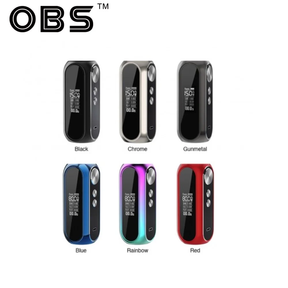 Оригинальный боксмод OBS Cube VW батарея 3000 мА/ч макс. выход 80 Вт и мгновенная скорость