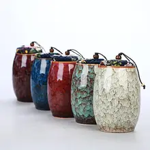Modern Style Ceramics Tea Caddies Kung Fu Tea Set Accessories Portable Tea Storage Jar Caddy Teaware Accessories Home Decor