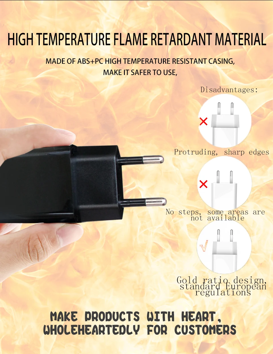 5V1A USB EU Charger Travel In Europe France Germany Korea Sweden Wall charger EU Adapter Plug Electronic Device Charging (5)